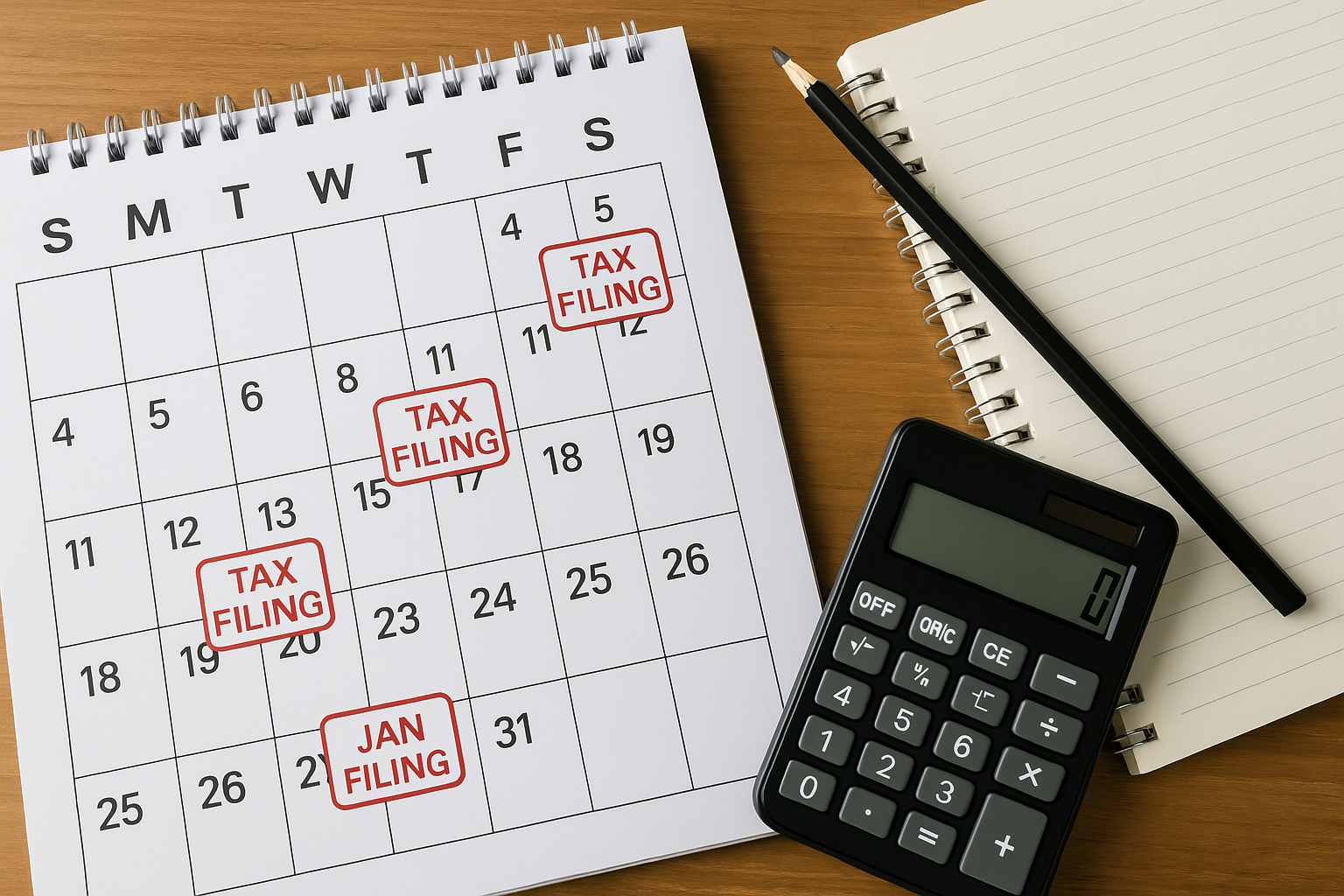 IRS Deadlines Filing Dates